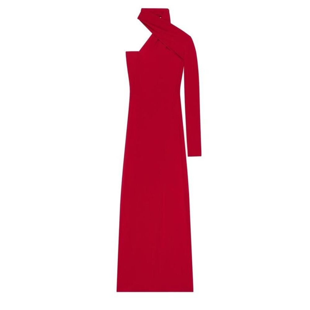 COURREGES Asymmetrical Cut-Out Maxi Dress Women RED Dresses